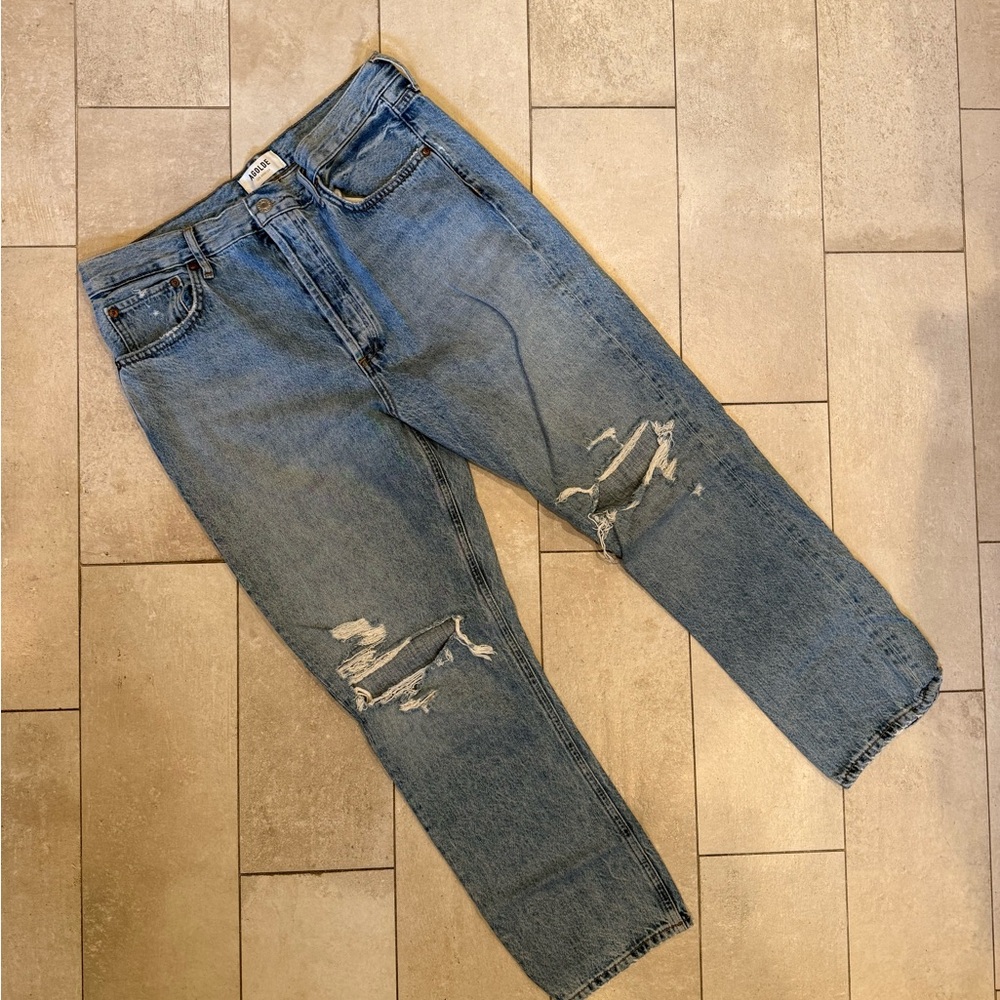 Agolde Women’s Jeans Riley Cop Wash Blitz Size 30 - Picture 3 of 6